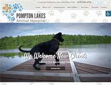 Tablet Screenshot of pomptonlakesanimalhospital.com